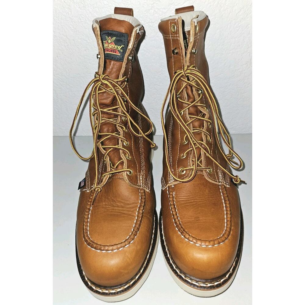 Thorogood American Heritage 8” Moc Toe Work Boots Full-Grain Leather Sz 11 - Picture 4 of 16